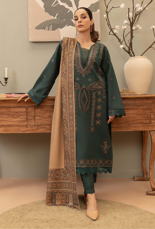 Carvan-D01 Premium Fabric Pakistani Winter Dresses - Humdum - 1