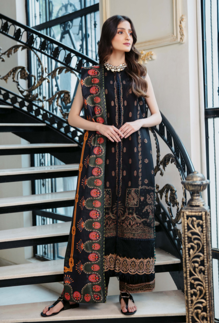 Serene - D03 Premium Fabric Pakistani Winter Dresses - Humdum - 1
