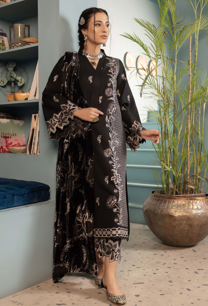 ZOUQ - D03 Premium Fabric Pakistani Winter Dresses - Humdum - 1