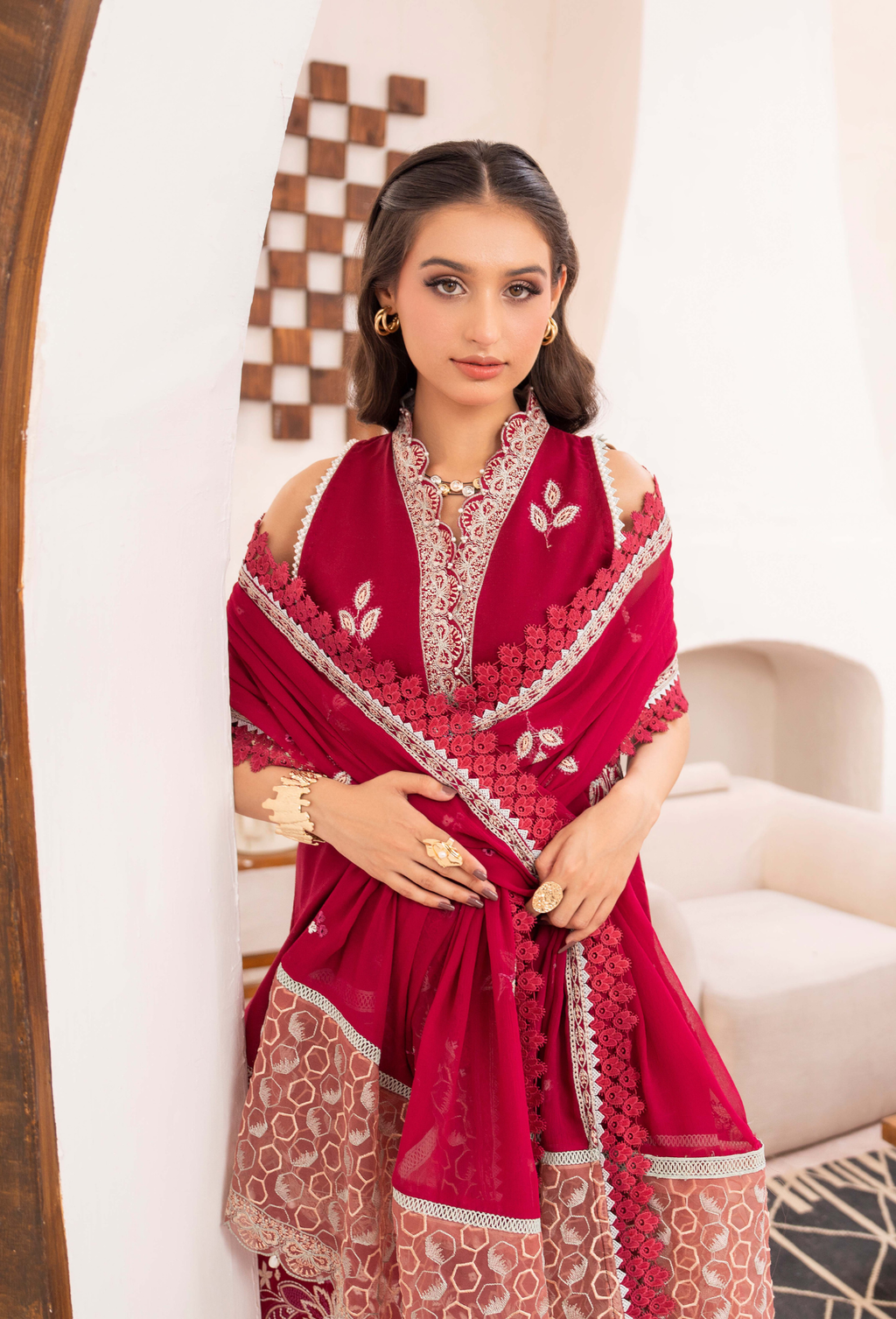 NAYAB - D03 Chiffon Pakistani Summer Dresses - Humdum - 4