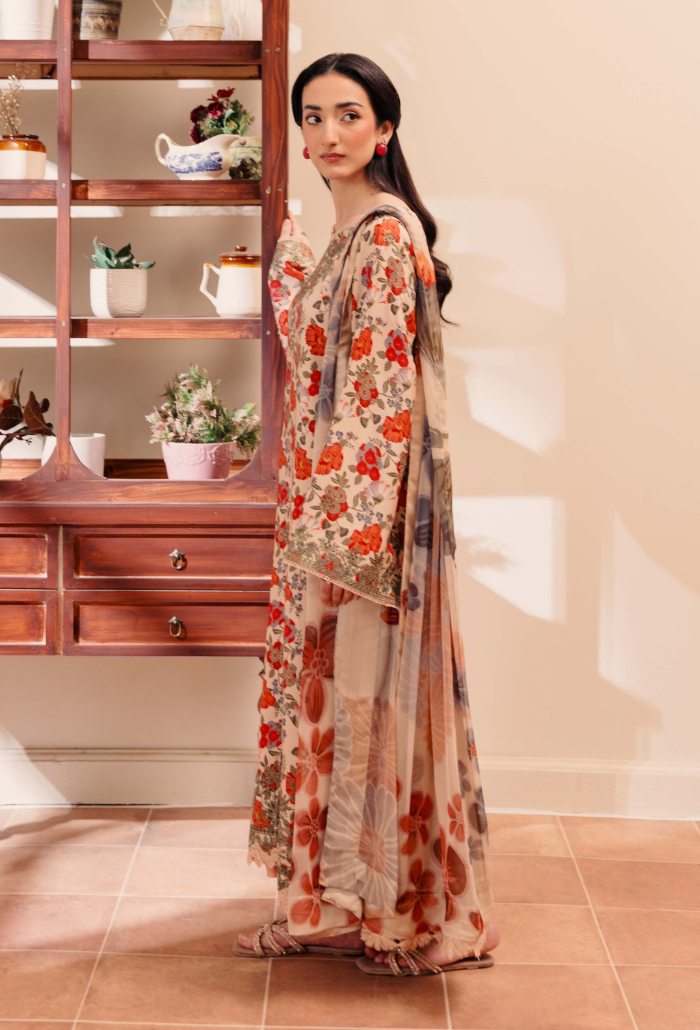 MIRAL - D03 Chiffon Pakistani Winter Dresses - Humdum - 3