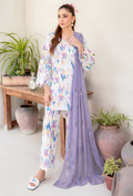 Ziva - D04 Chiffon Pakistani Summer Dresses - Humdum - 1