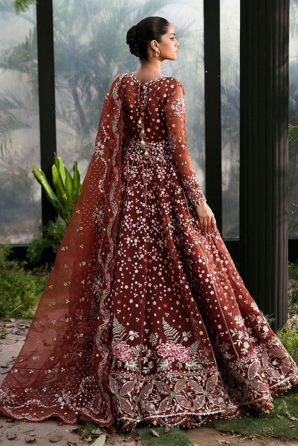 Shale Organza Pakistani Formal Dresses - Afrozeh - 2