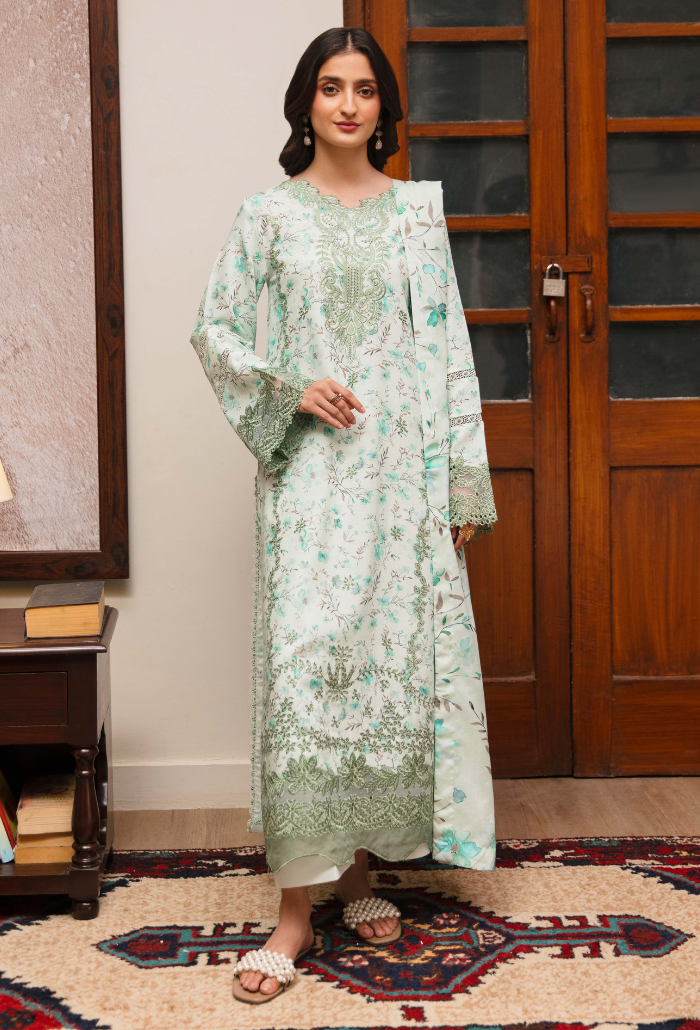 LAIBA - D10 Organza Pakistani Winter Dresses - Humdum - 1