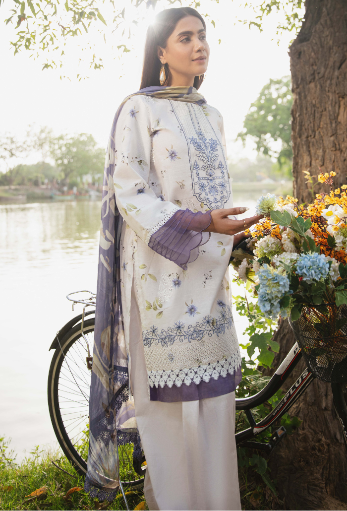 Summer Breeze - D03 Chiffon Pakistani Summer Dresses - Humdum - 2