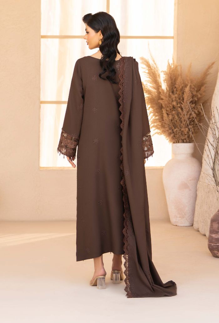 Jugnu By Humdum - D06 Premium Fabric Pakistani Winter Dresses - Humdum - 2