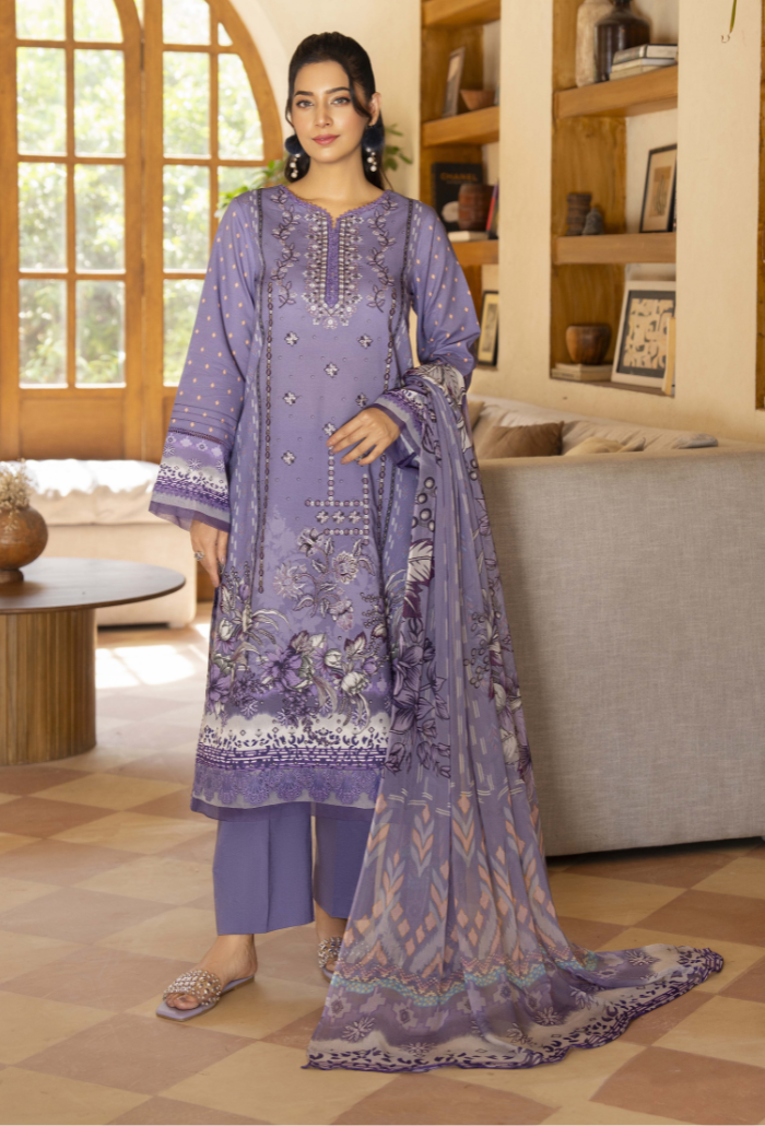 Zarwisha-D06 Chiffon Pakistani Summer Dresses - Humdum - 2