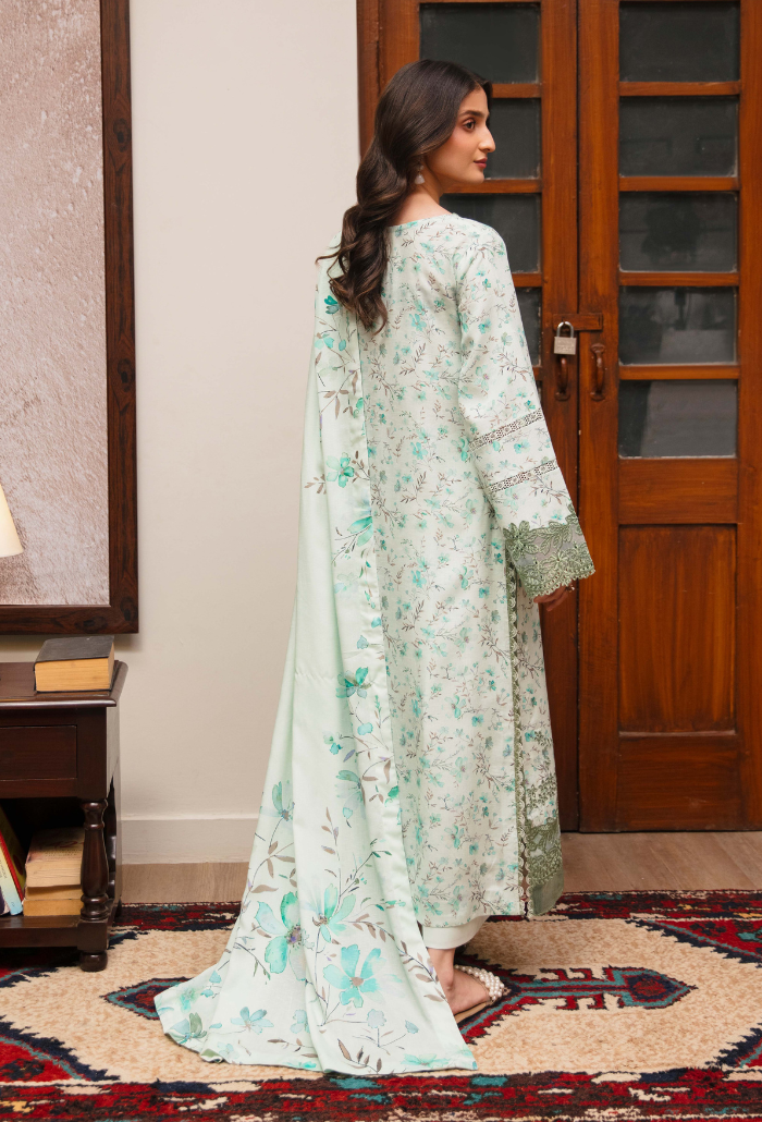 LAIBA - D10 Organza Pakistani Winter Dresses - Humdum - 2