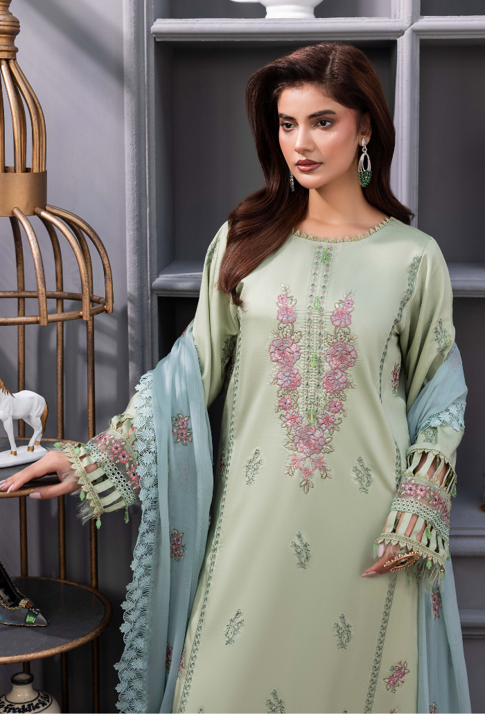 Fareeha - D06 Chiffon Pakistani Winter Dresses - Humdum - 4