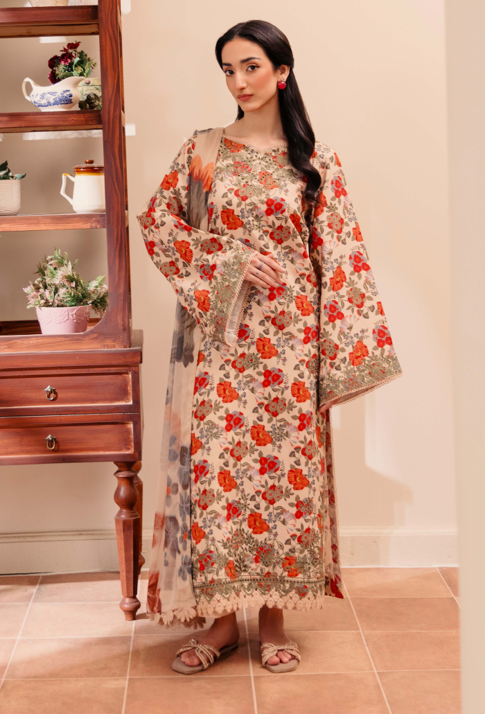 MIRAL - D03 Chiffon Pakistani Winter Dresses - Humdum - 1