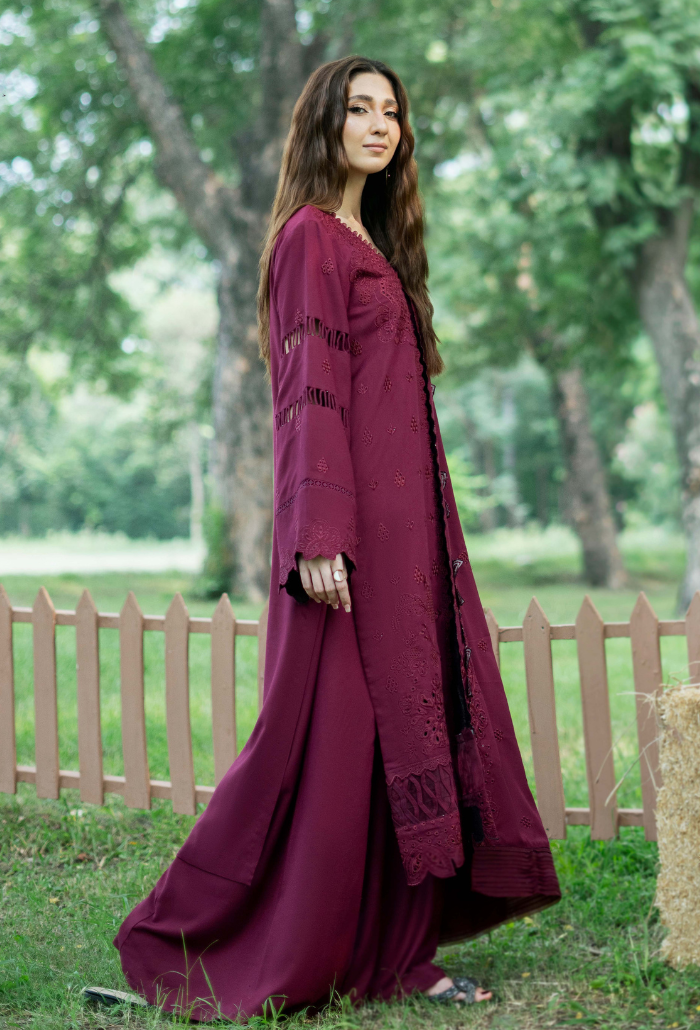 Zephyr - D01 Premium Fabric Pakistani Winter Dresses - Humdum - 3