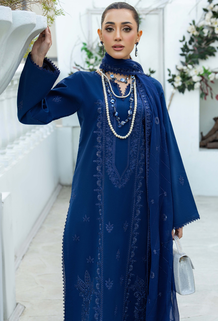 Aviva - D09 Chiffon Pakistani Summer Dresses - Humdum - 2