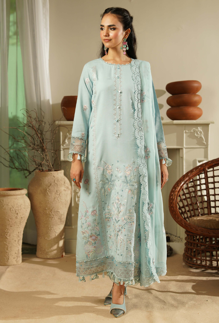 Mushak - D10 Chiffon Pakistani Winter Dresses - Humdum - 1