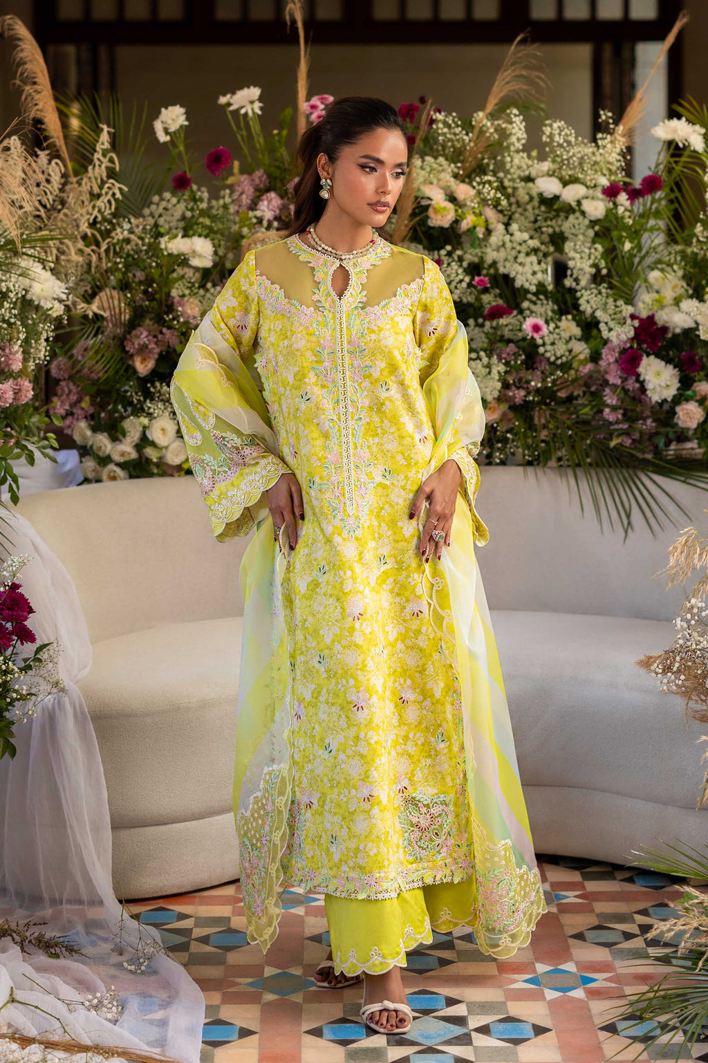 Surai Embroidered Pakistani Dress
