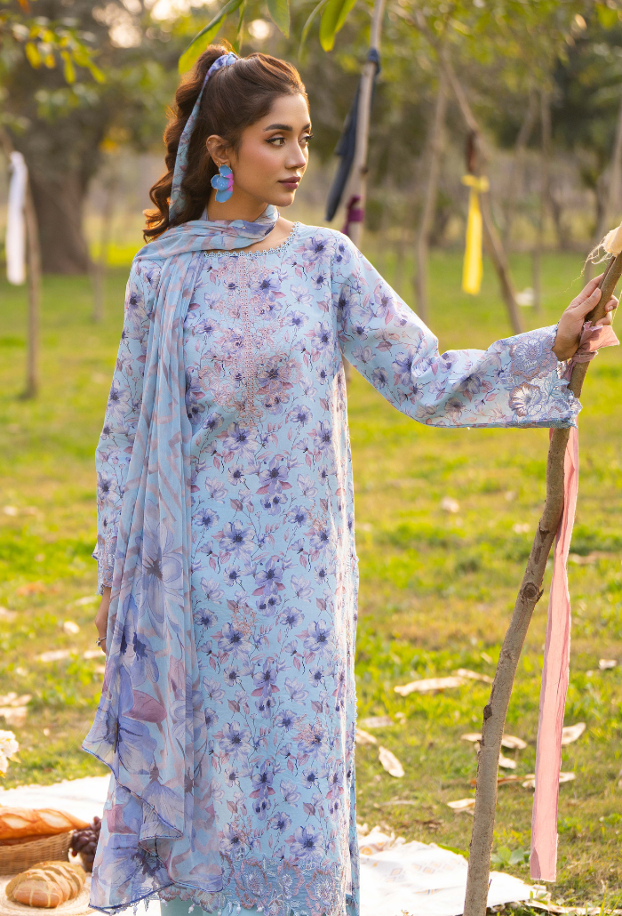 Eden Garden Chapter 3 - D04 Chiffon Pakistani Summer Dresses - Humdum - 3