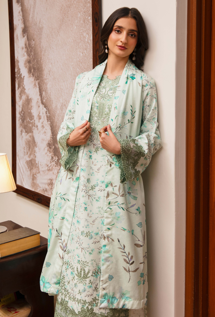 LAIBA - D10 Organza Pakistani Winter Dresses - Humdum - 4