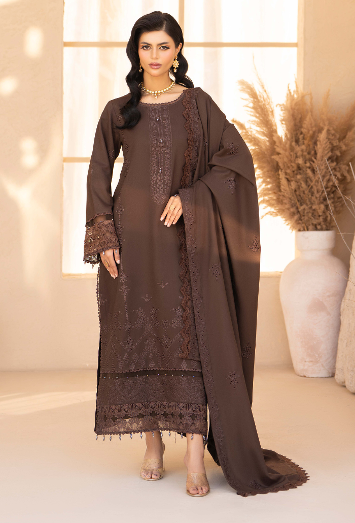 Jugnu By Humdum - D06 Premium Fabric Pakistani Winter Dresses - Humdum - 1