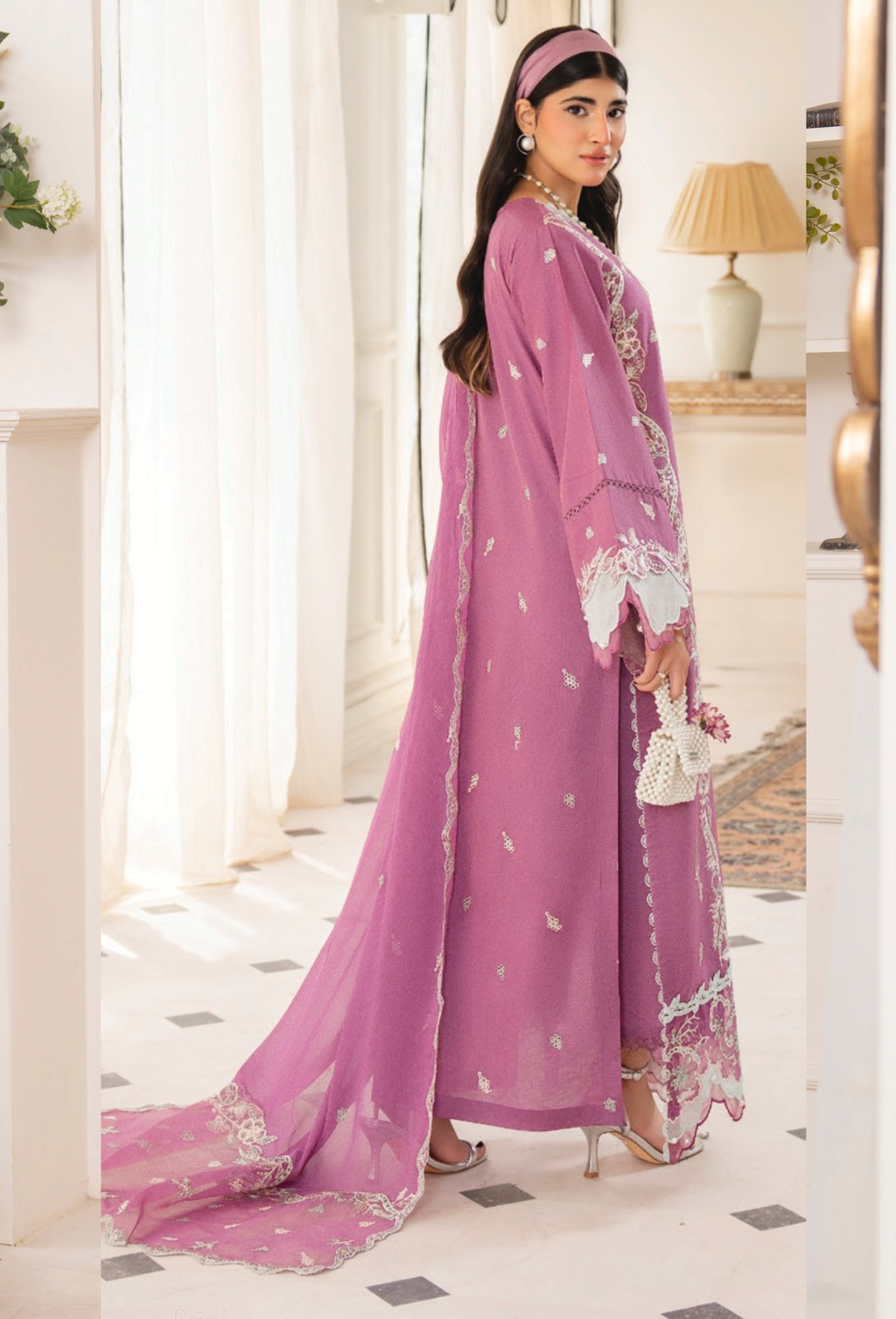 Nyra - D07 Chiffon Pakistani Summer Dresses - Humdum - 2