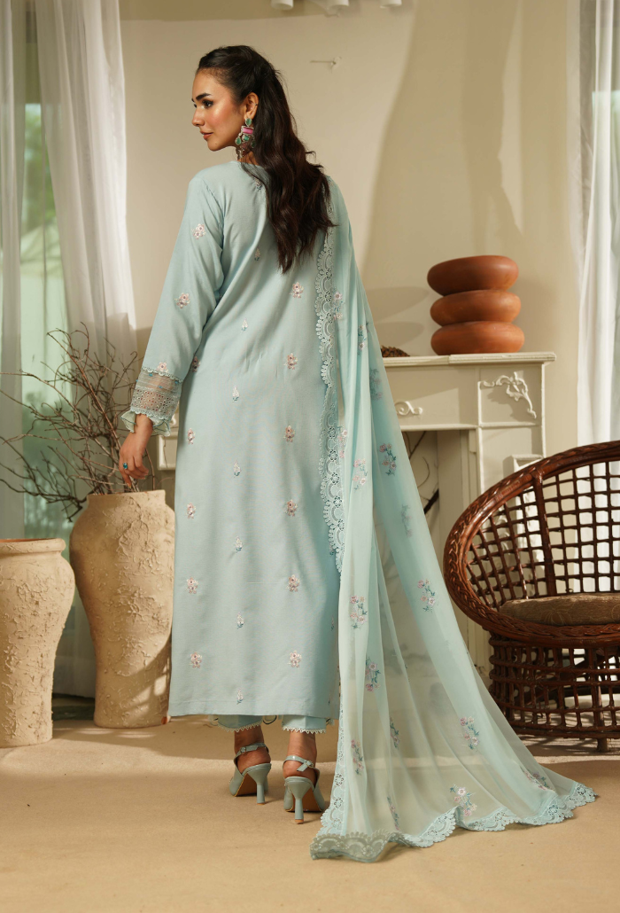 Mushak - D10 Chiffon Pakistani Winter Dresses - Humdum - 2
