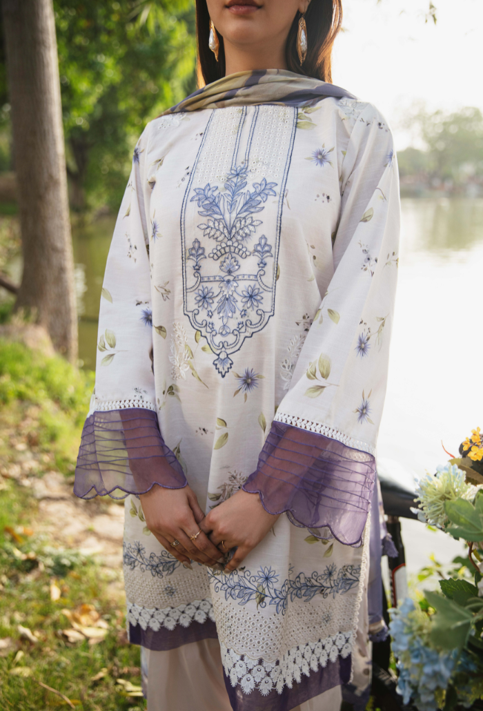 Summer Breeze - D03 Chiffon Pakistani Summer Dresses - Humdum - 3