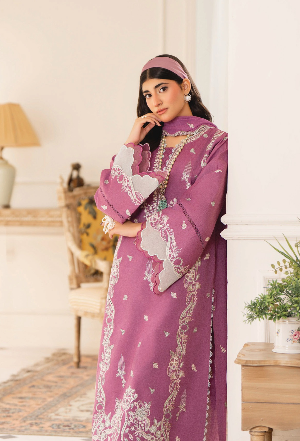 Nyra - D07 Chiffon Pakistani Summer Dresses - Humdum - 3