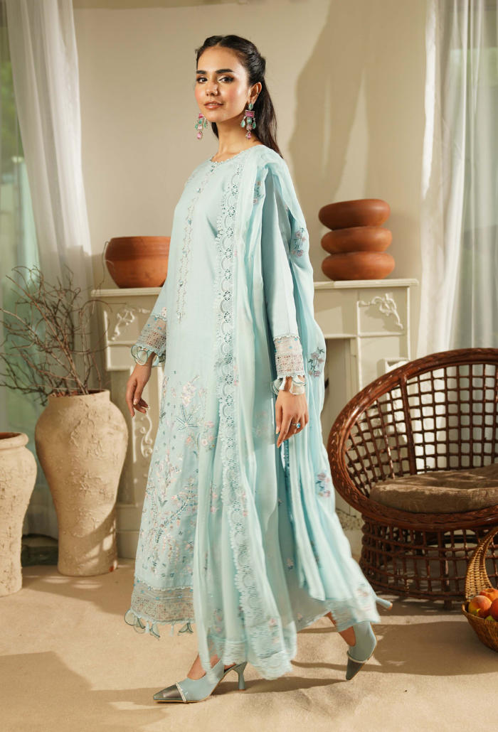 Mushak - D10 Chiffon Pakistani Winter Dresses - Humdum - 3