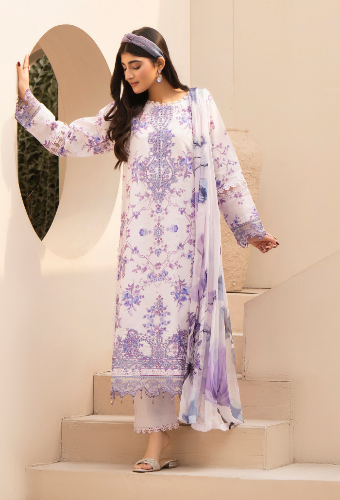 Gardenia'26 - D08 Chiffon Pakistani Summer Dresses - Humdum - 3