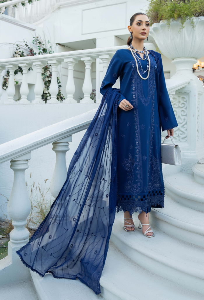 Aviva - D09 Chiffon Pakistani Summer Dresses - Humdum - 1