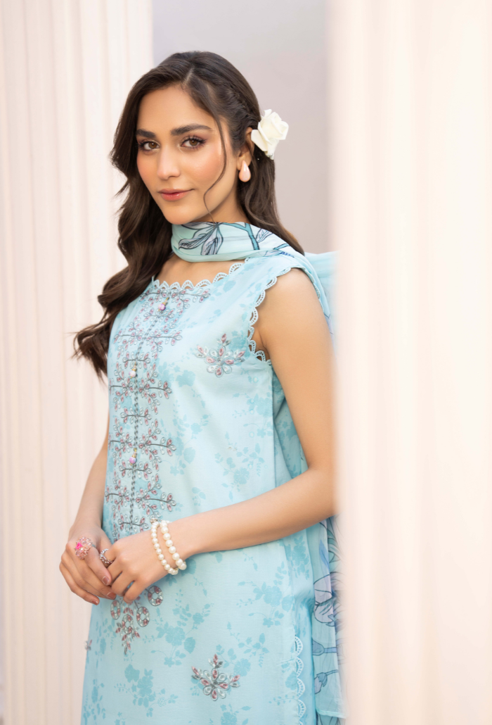 Summer Breeze - D03 Chiffon Pakistani Summer Dresses - Humdum - 4