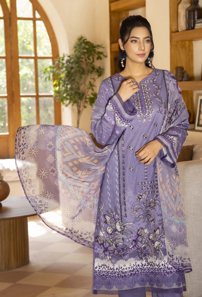 Zarwisha-D06 Chiffon Pakistani Summer Dresses - Humdum - 4