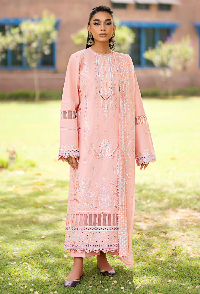 Selin - D04 Chiffon Pakistani Summer Dresses - Humdum - 1