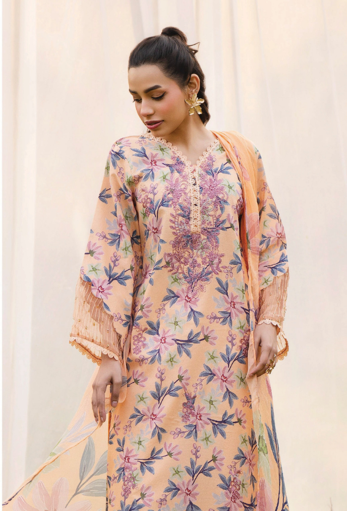 Eden Garden Chapter 3 - D05 Chiffon Pakistani Summer Dresses - Humdum - 3