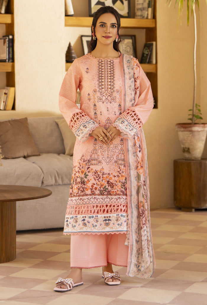 Zarwisha-D01 Chiffon Pakistani Summer Dresses - Humdum - 1