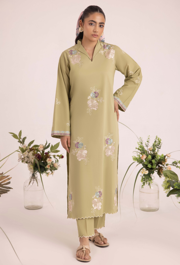 Pret 2 - D08 Lawn Pakistani Summer Dresses - Humdum - 1