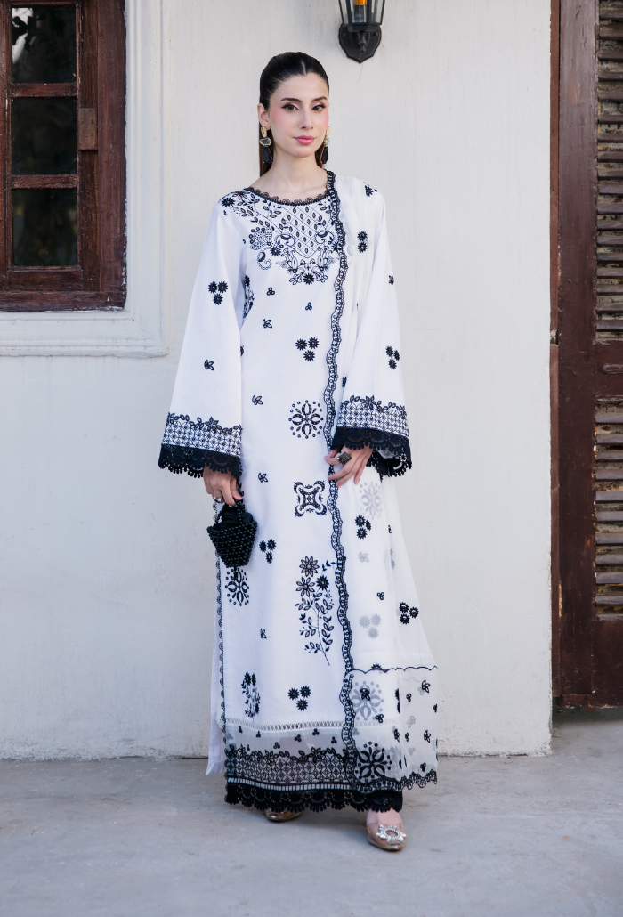 Meraki'2 - D08 Organza Pakistani Summer Dresses - Humdum - 1