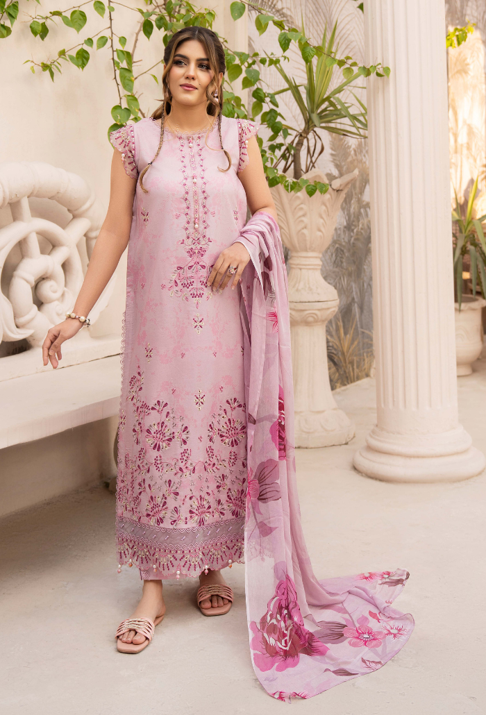 Summer Breeze - D02 Chiffon Pakistani Summer Dresses - Humdum - 1