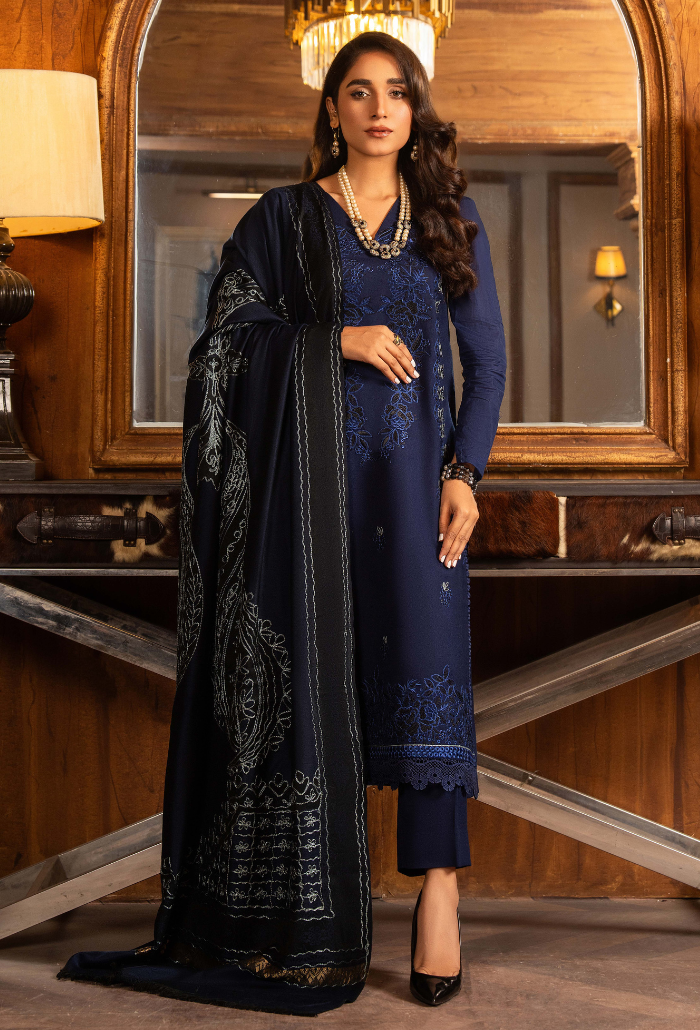 Aaima - D07 Jacquard Pakistani Winter Dresses - Humdum - 1