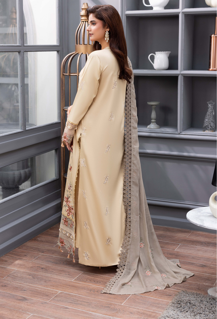 Fareeha - D09 Chiffon Pakistani Winter Dresses - Humdum - 3