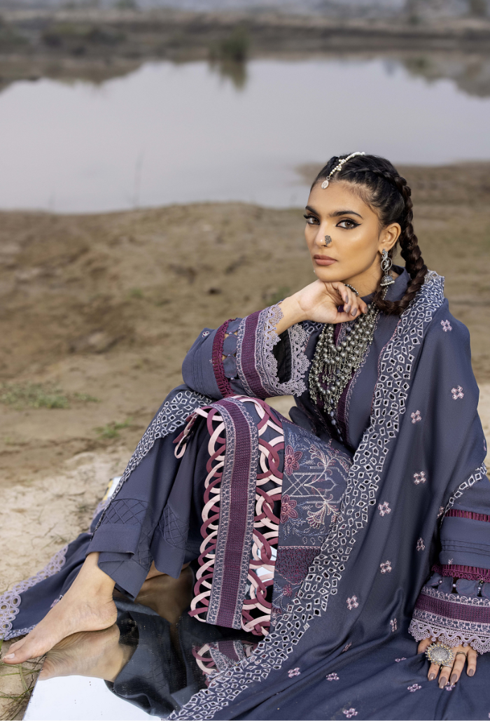 Sierra-D10 Premium Fabric Pakistani Winter Dresses - Humdum - 4