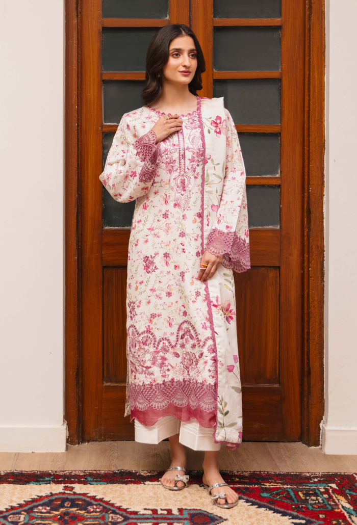 LAIBA - D03 Organza Pakistani Winter Dresses - Humdum - 1
