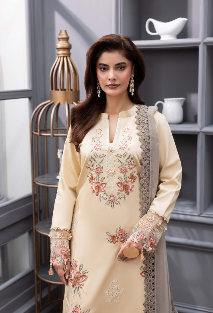 Fareeha - D09 Chiffon Pakistani Winter Dresses - Humdum - 4