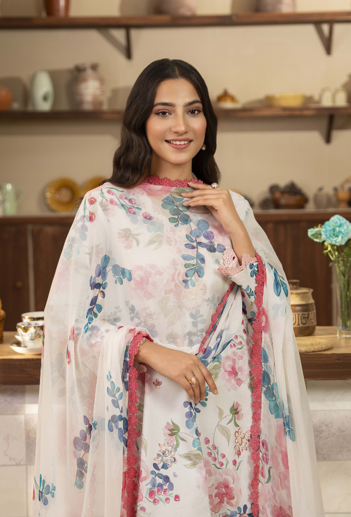 Senora - D01 Chiffon Pakistani Summer Dresses - Humdum - 3