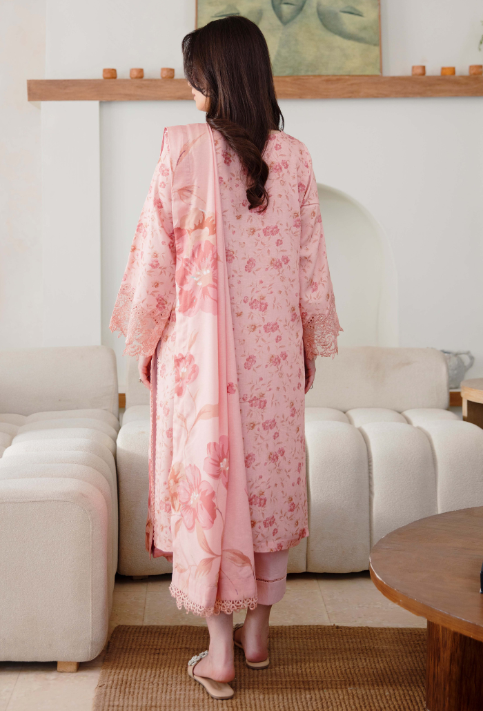 LAYLA - D02 Organza Pakistani Winter Dresses - Humdum - 2