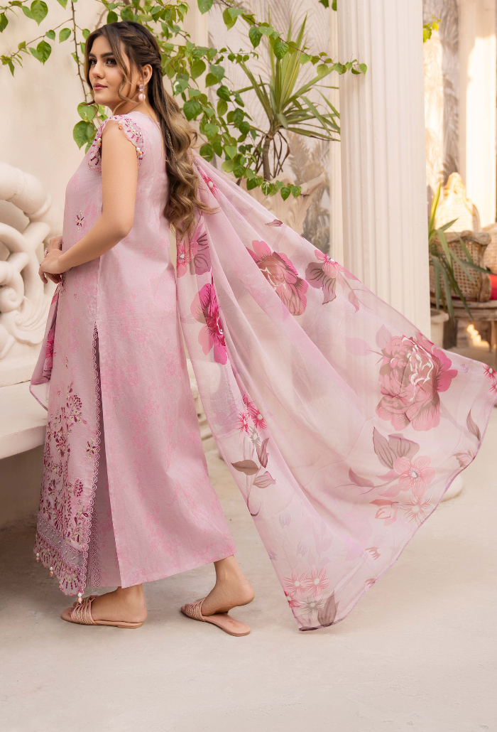 Summer Breeze - D02 Chiffon Pakistani Summer Dresses - Humdum - 2