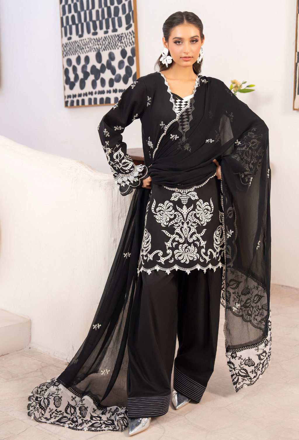 NAYAB - D01 Chiffon Pakistani Summer Dresses - Humdum - 1
