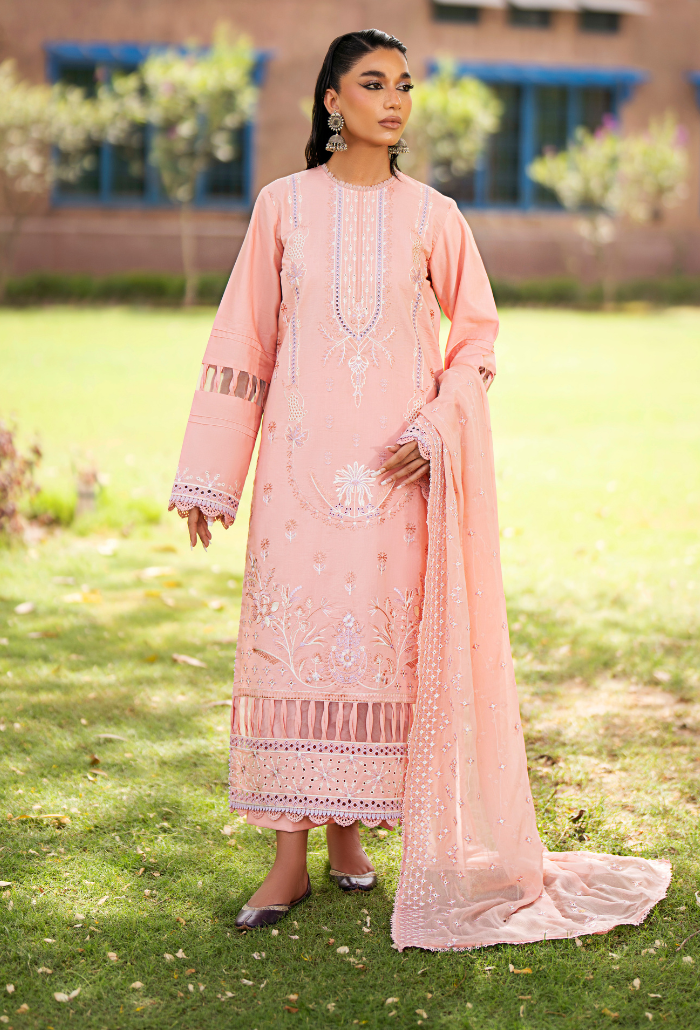 Selin - D04 Chiffon Pakistani Summer Dresses - Humdum - 2