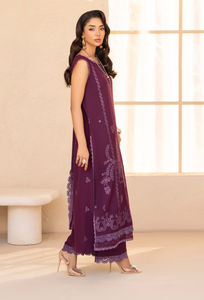 Jugnu By Humdum - D01 Premium Fabric Pakistani Winter Dresses - Humdum - 3