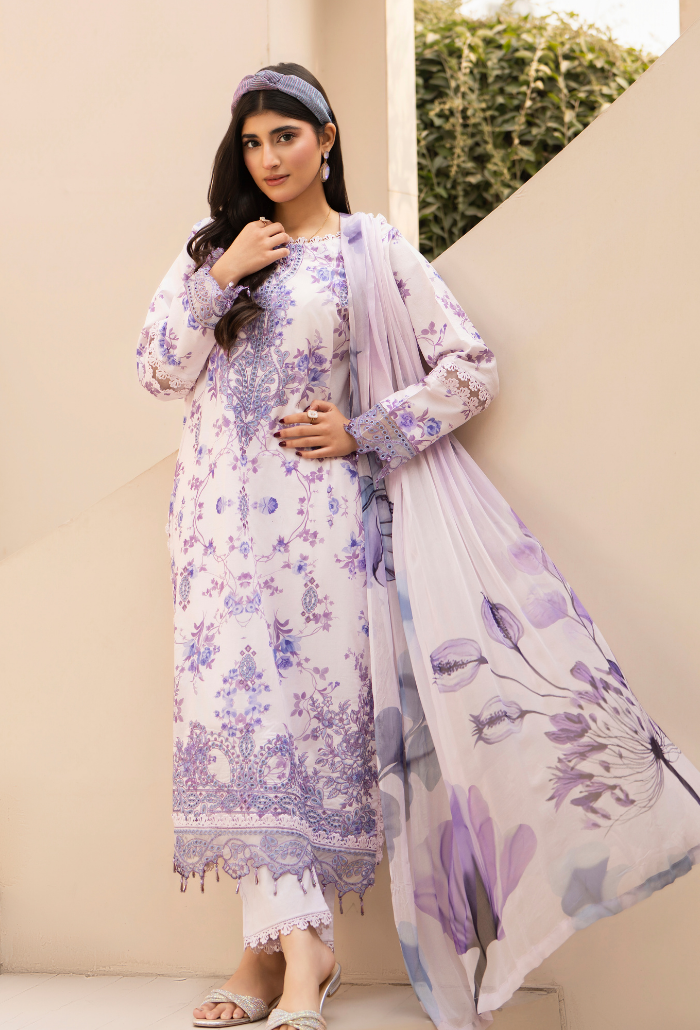 Gardenia'26 - D08 Chiffon Pakistani Summer Dresses - Humdum - 5