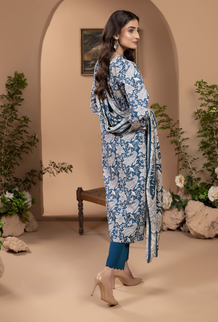 Zara - D07 Khaddar Pakistani Winter Dresses - Humdum - 2