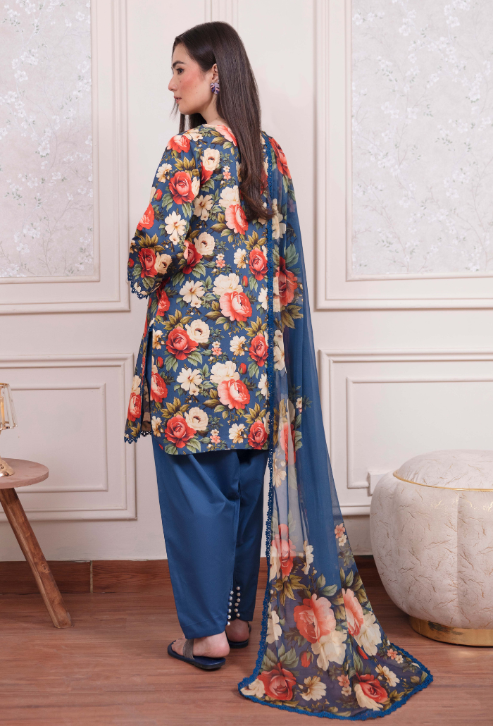 COCO - D08 Chiffon Pakistani Winter Dresses - Humdum - 2